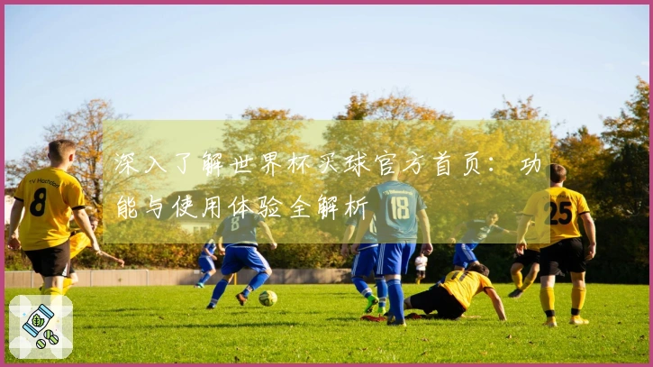深入了解世界杯买球官方首页：功能与使用体验全解析
